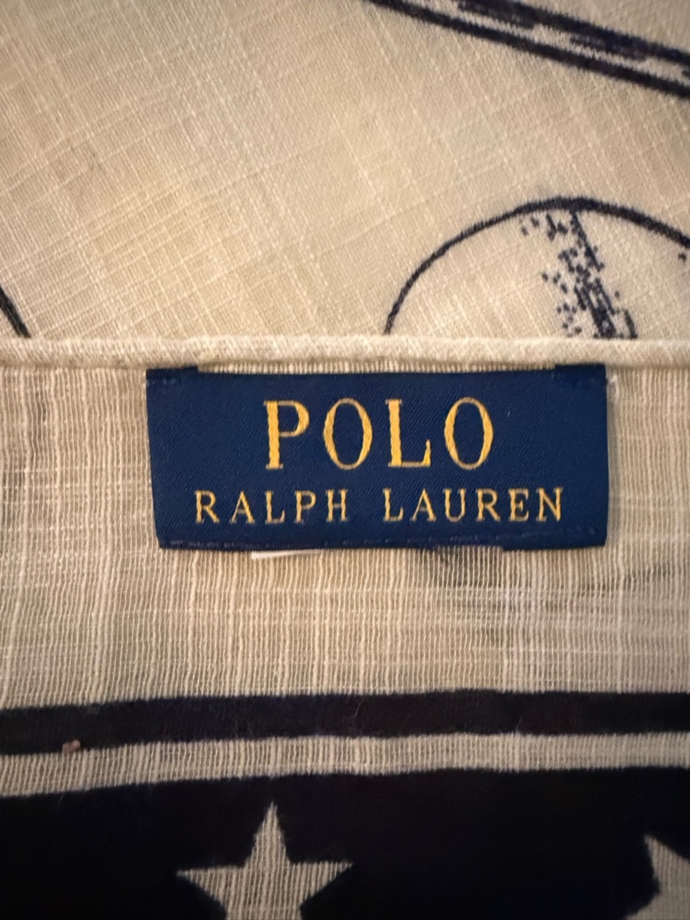 Ralph Lauren Patriotic Flag Bandana in Red, Navy, Cream - Picture 3 of 3